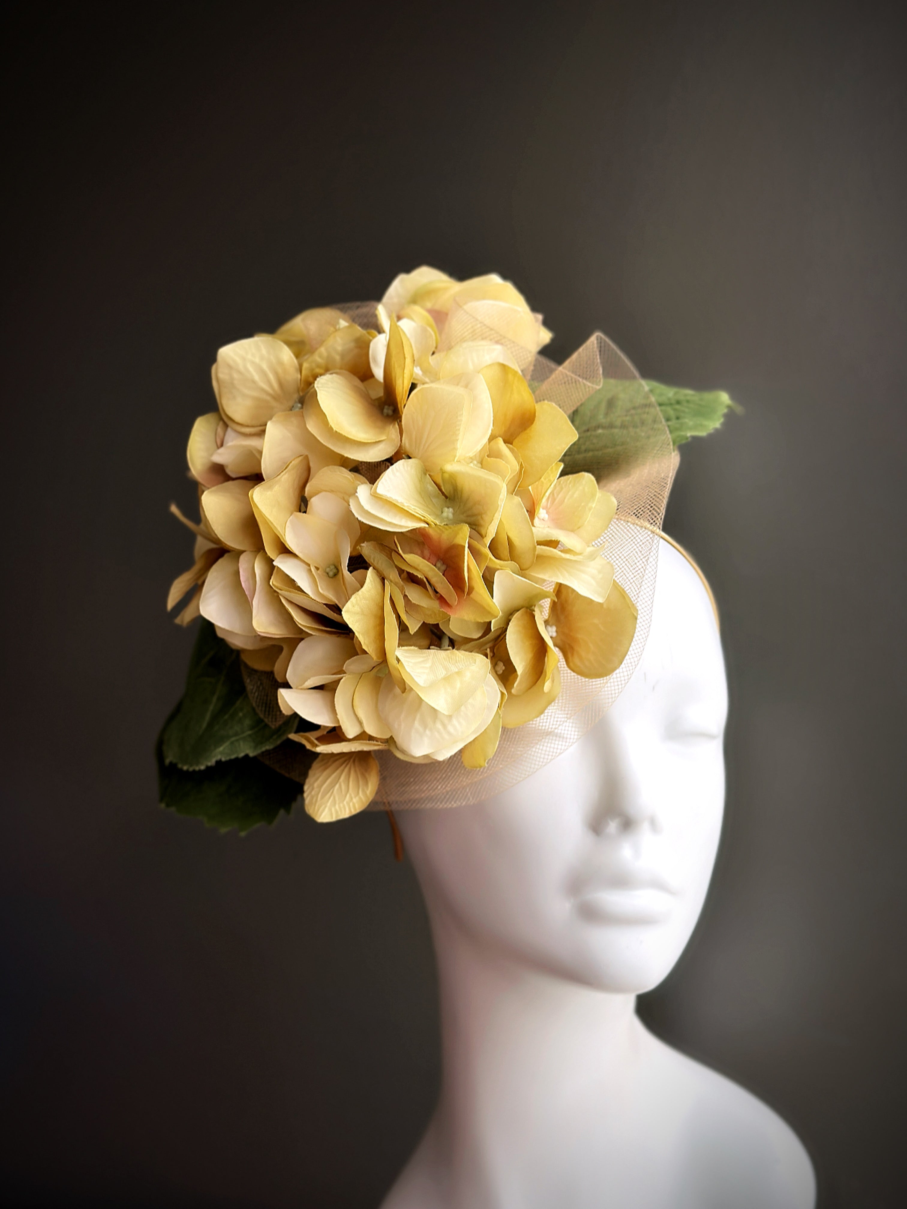 Elegant Yellow Sundown Bloom Fascinator Headpiece - Perfect for Weddings, Tea Parties & Special Occasions