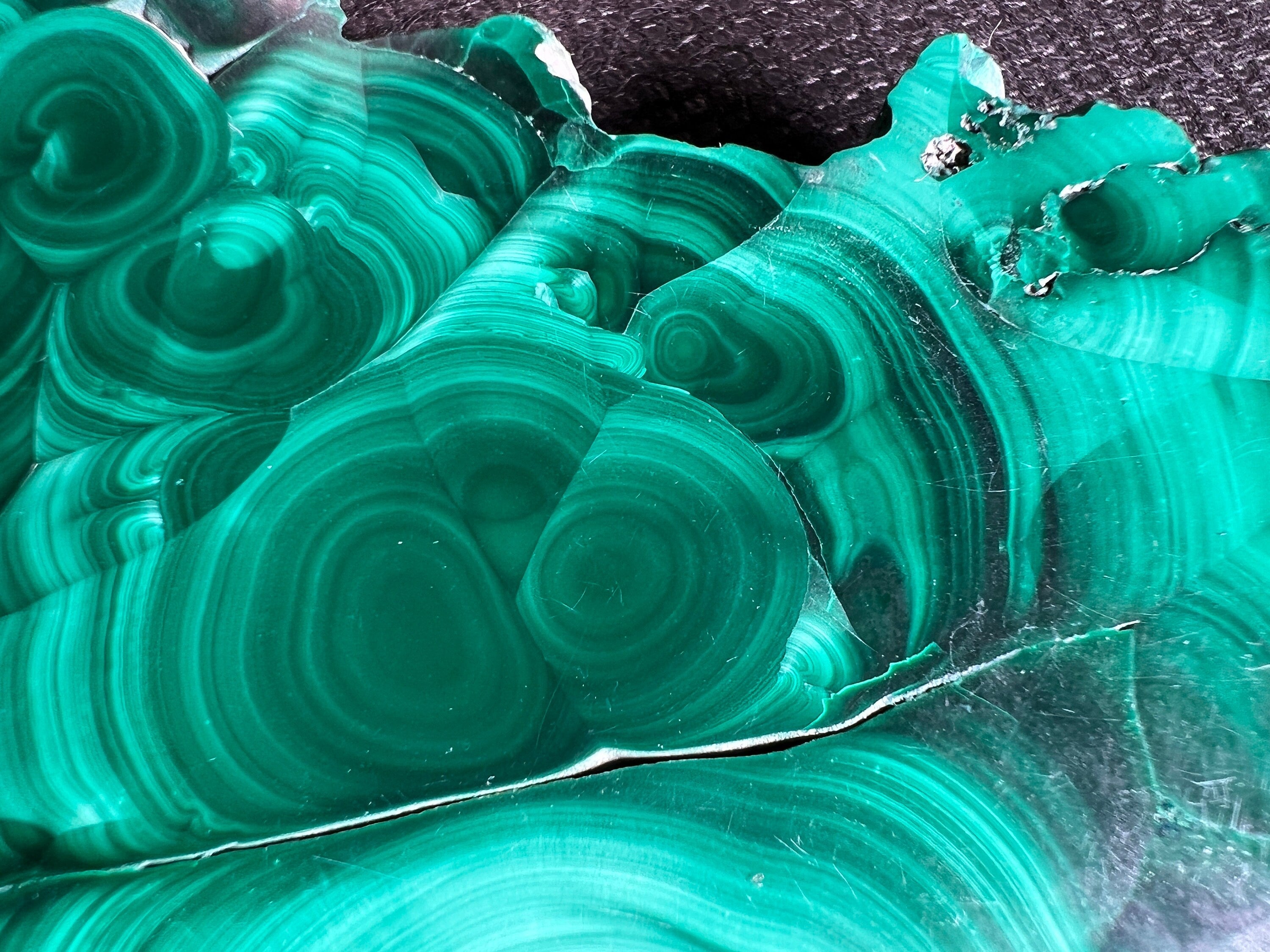 Natural Malachite Crystal Slab - Premium Green Malachite Stone for Jewelry Making, Unique Handcrafted Gift & Home Decor (50397) | Perfect for DIY Crafts, Healing Crystals Collection & Spiritual Decorations