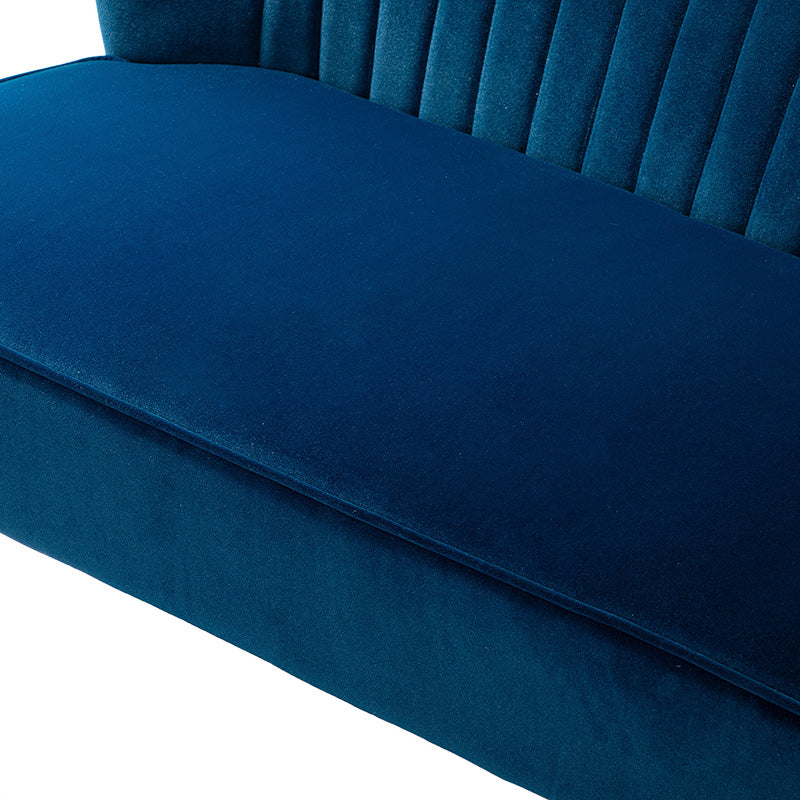 Bariana Velvet Loveseat - Soft & Luxurious Small Couch for Living Room, Bedroom, or Office - Perfect for Cozy Seating & Home Decor