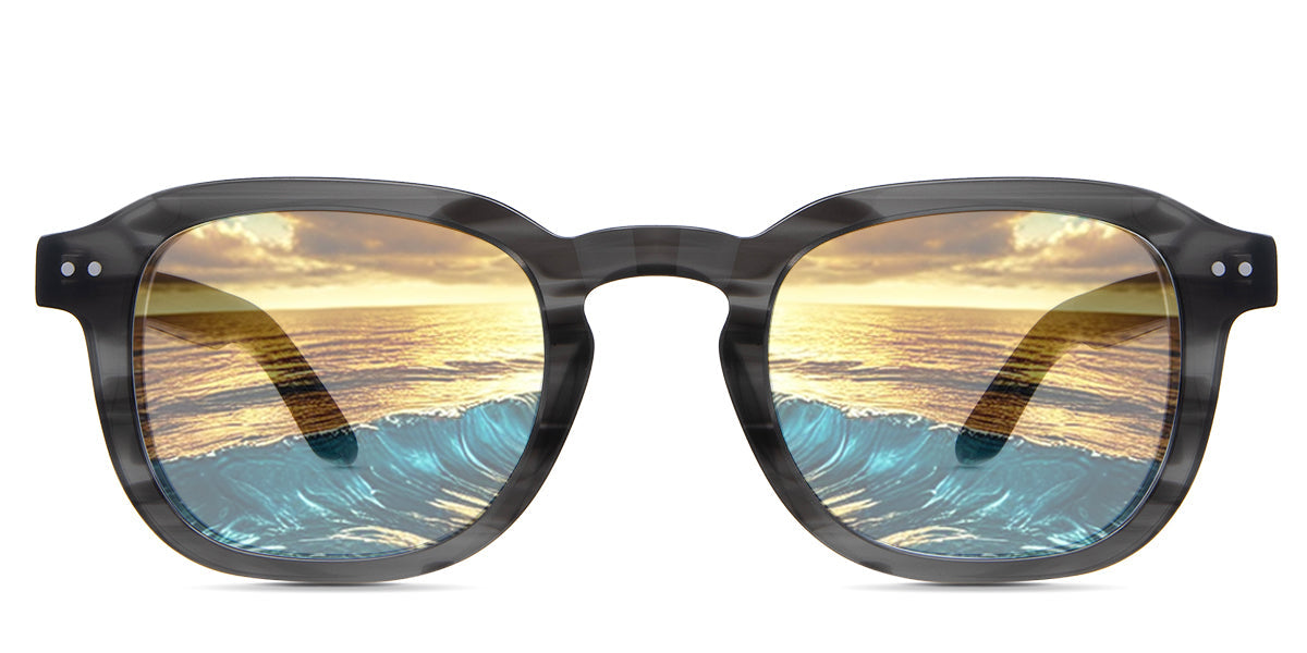 ZURI Men's Prescription Tinted Sunglasses - UV Protection, Polarized Lenses for Driving, Fishing & Outdoor Activities