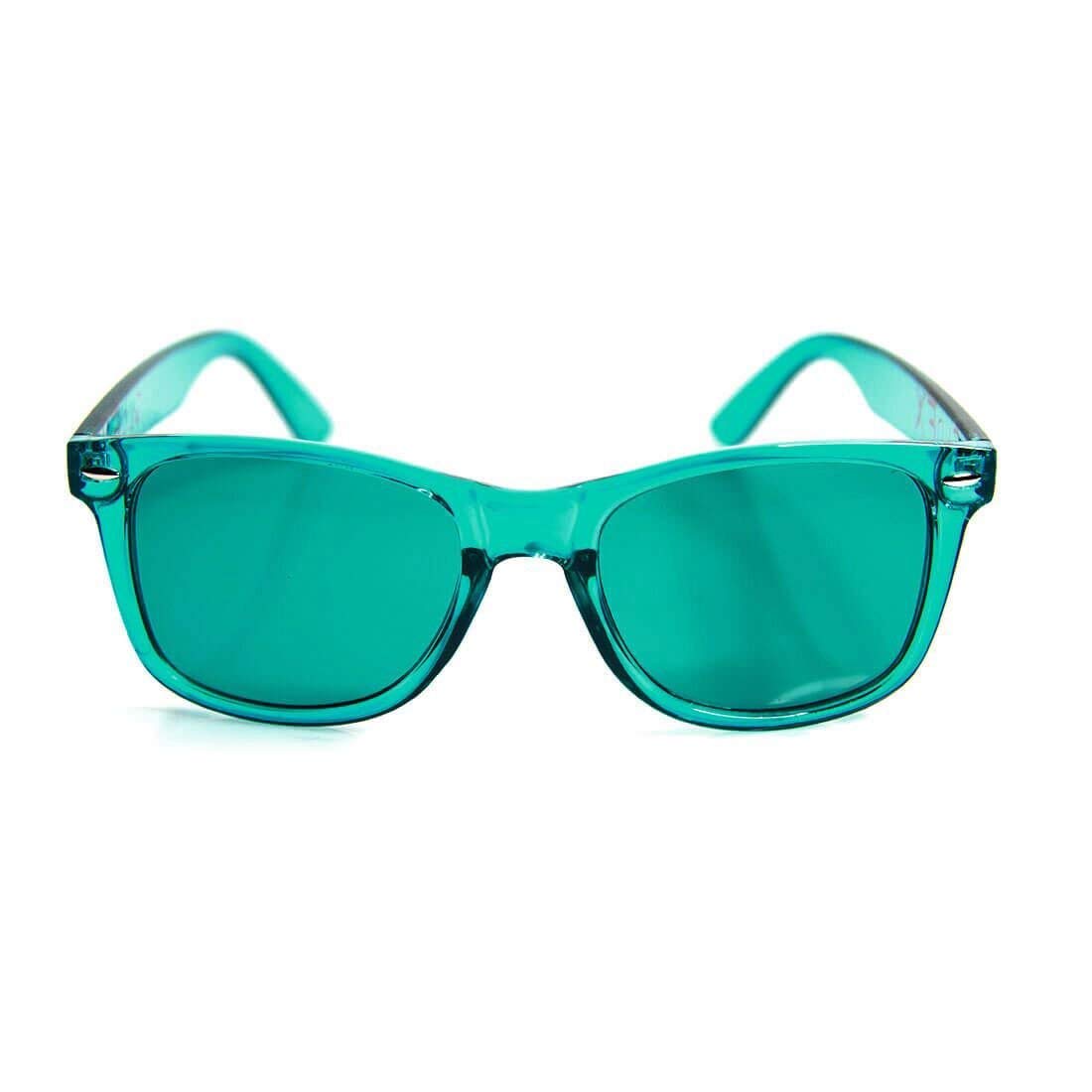 GloFX Color Therapy Glasses for Chakra Balancing & Mood Enhancement – Aqua Light Therapy Chromotherapy Glasses | Perfect for Meditation, Stress Relief & Energy Healing