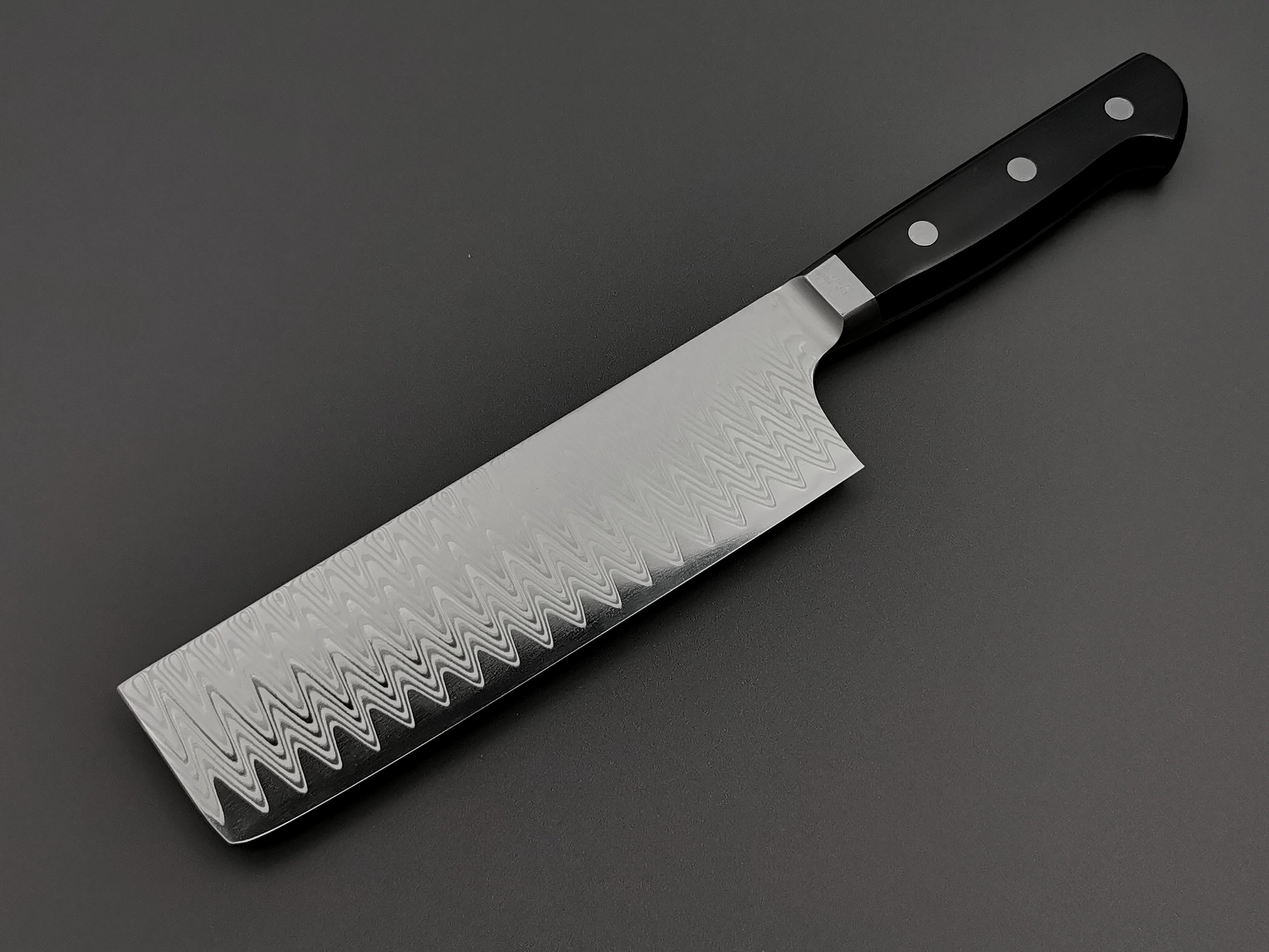 Premium Hatsukokoro Hayabusa HAP40 Damascus Nakiri Knife - Japanese Kitchen Knife for Professional Chefs & Home Cooking - Perfect for Slicing Vegetables, Herbs & Boneless Meat