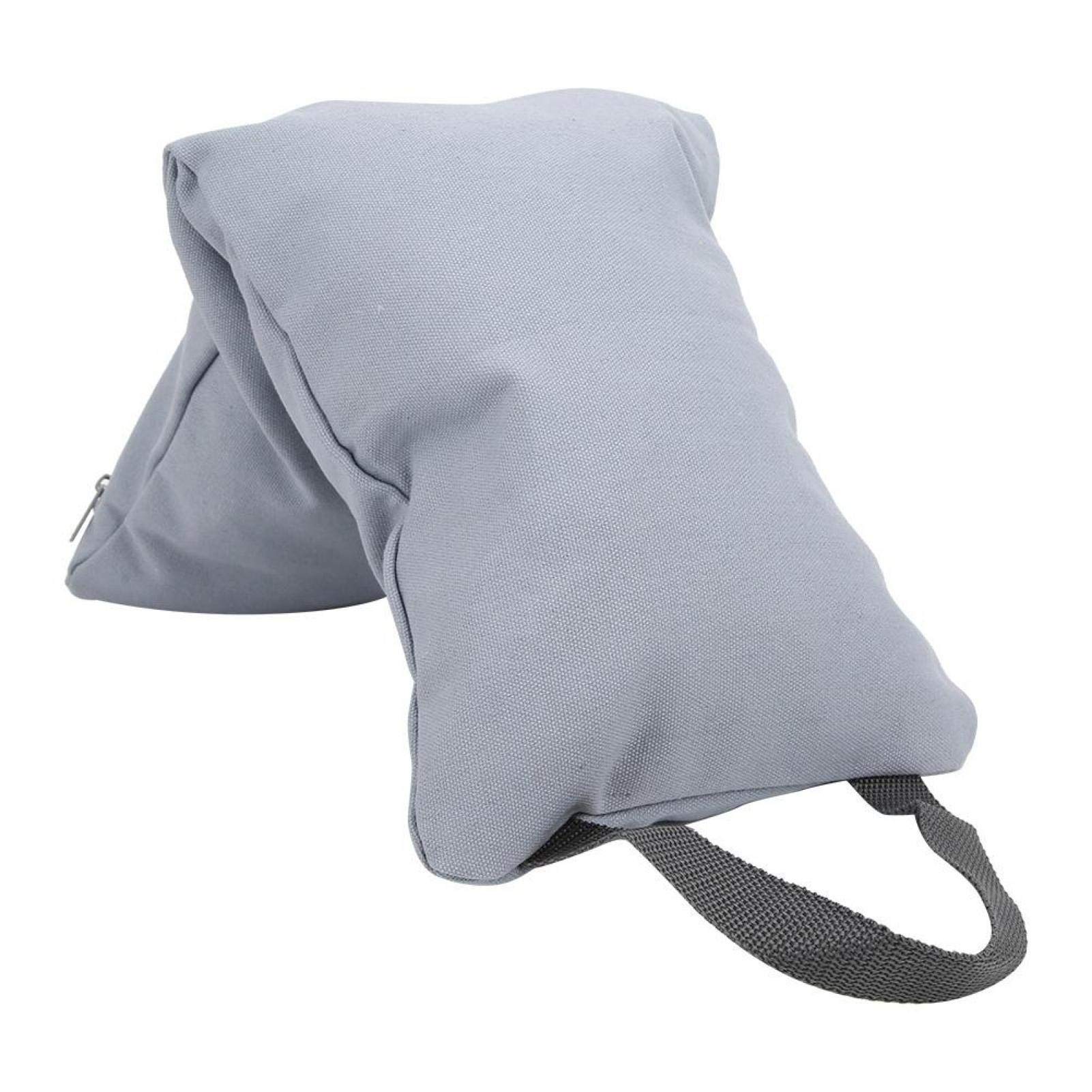 Lightweight No-Fill Canvas Fitness Sandbag for Leg & Arm Training - Portable Yoga Bag for Home & Gym Workouts (Gray) - Perfect for Yoga, Pilates, and Strength Exercises