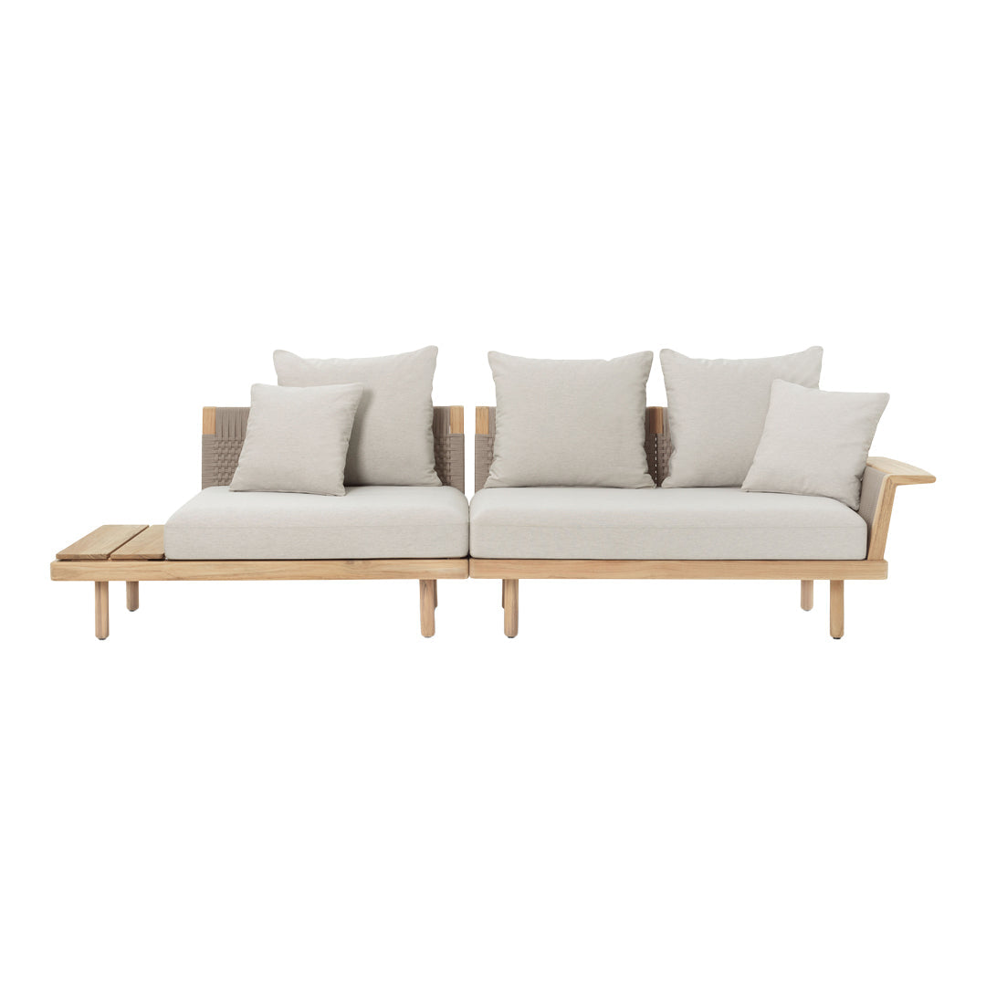 Outdoor Sofa Set with Cushions - 4 Piece Patio Furniture for Garden, Backyard, and Poolside Relaxation