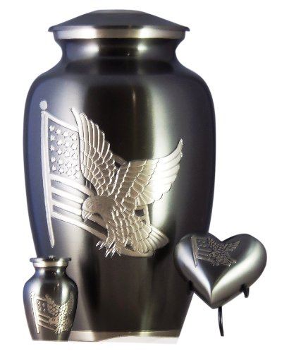 American Pride Cremation Urn Collection - Handcrafted Memorial Urns for Ashes - Perfect for Home Display, Funeral Services & Memorial Keepsakes