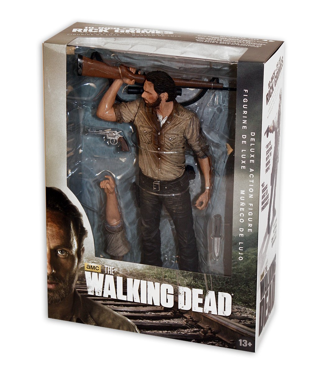 McFarlane Toys The Walking Dead TV Series 10-Inch Rick Grimes Deluxe Action Figure - Collectible Gift for Fans, Halloween Decor, and Display