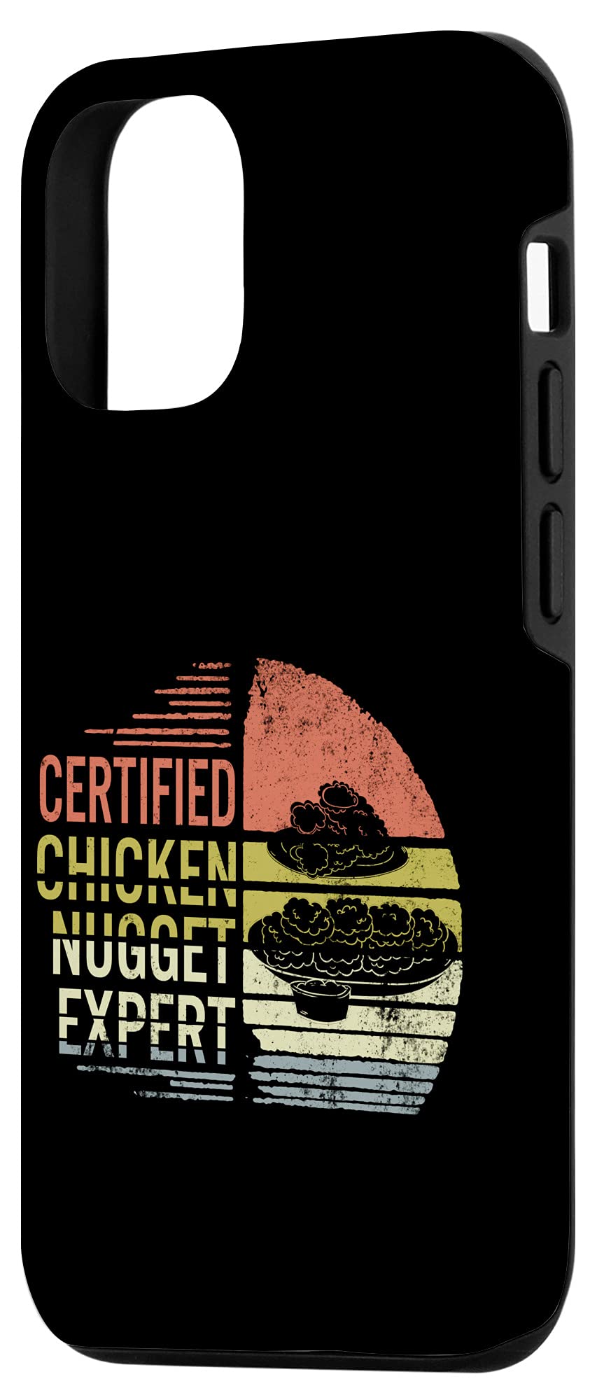 iPhone 12/12 Pro Case - Certified Chicken Nugget Expert & Fried Nuggets Lover - Funny Food Mom Phone Cover for Women - Perfect Gift for Fast Food Enthusiasts & iPhone Users