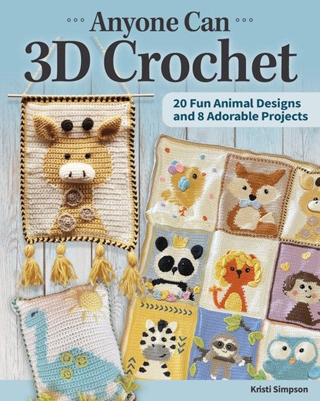 Easy 3D Crochet Kit for Beginners - Learn to Crochet 3D Designs Step by Step - Perfect for DIY Home Decor, Gifts, and Creative Hobbies