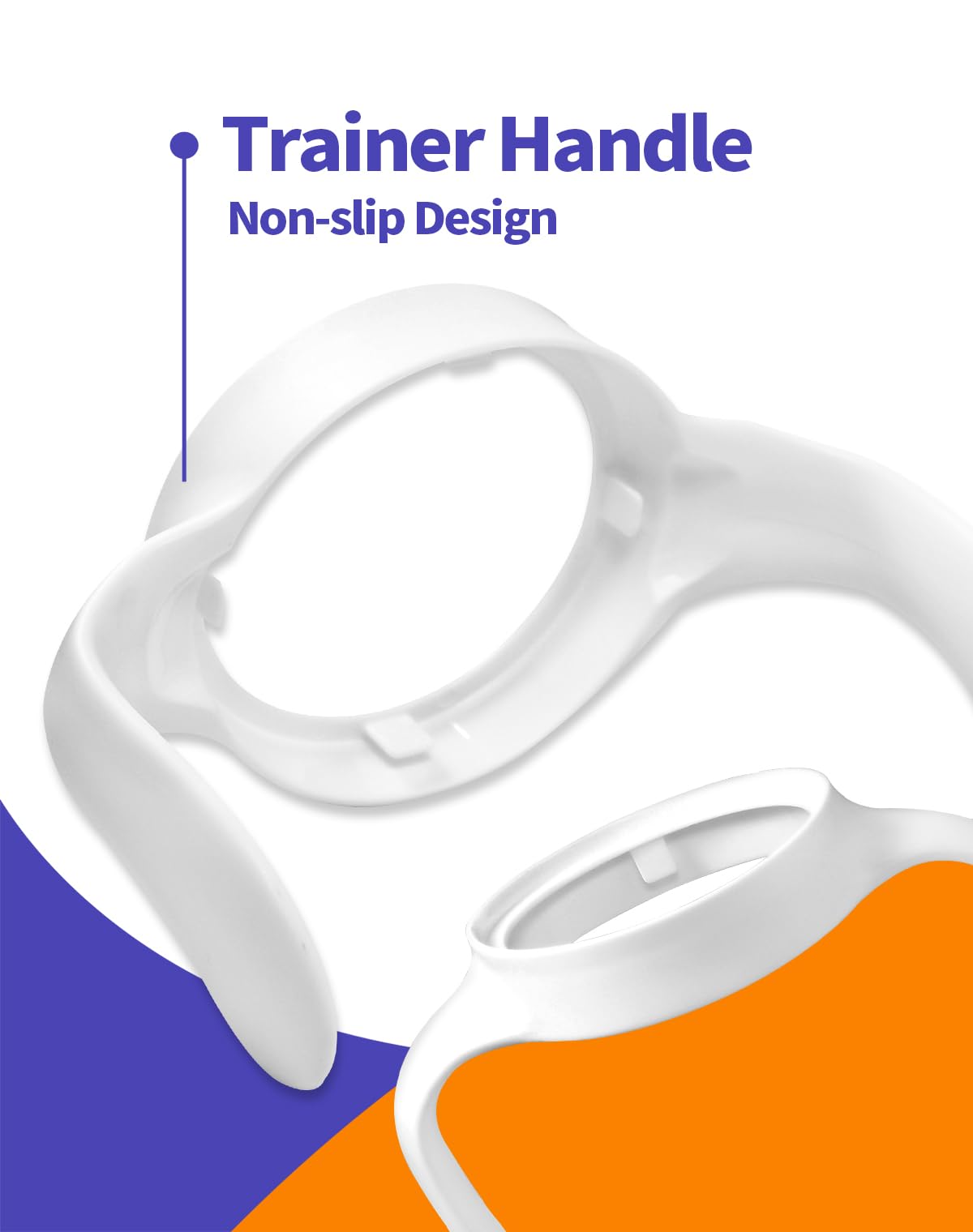 MAM Baby Bottle Handles - 2 Pack, Compatible with MAM Bottles for Newborns & Infants - Ergonomic Baby Bottle Accessories for Easy Feeding - Perfect for Travel, Daycare & Home Use