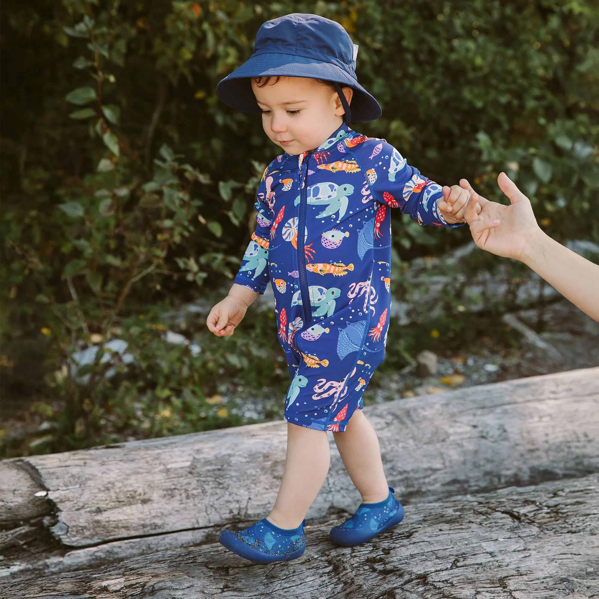Jan & Jul Manta Ray Toddler Water Shoes - Quick-Dry Aqua Socks for Beach, Pool & Outdoor Play | UV Protection & Non-Slip Sole