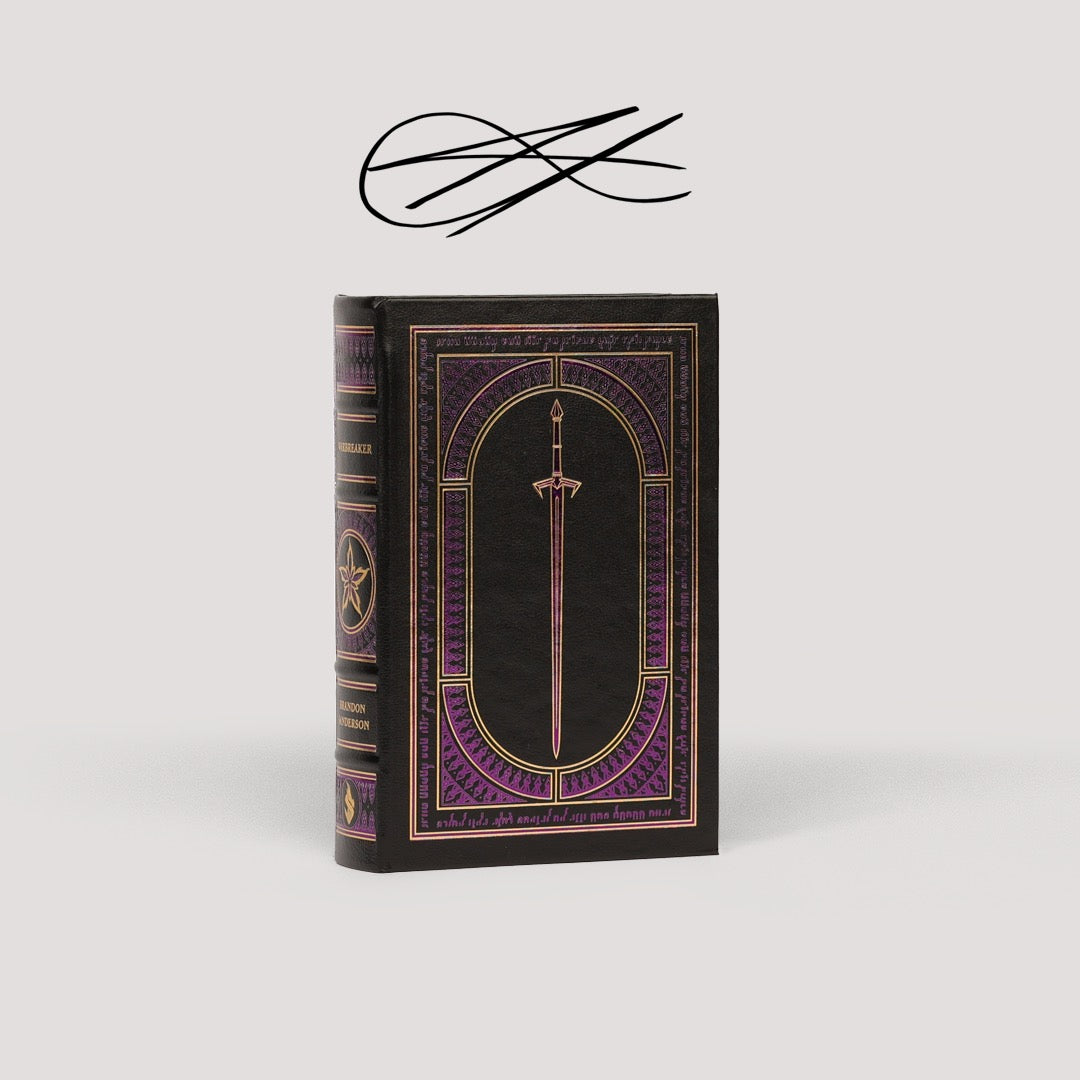 Signed Leatherbound Warbreaker Deluxe Dragonsteel Edition - Premium Collectible Fantasy Novel for Book Lovers & Gift Ideas