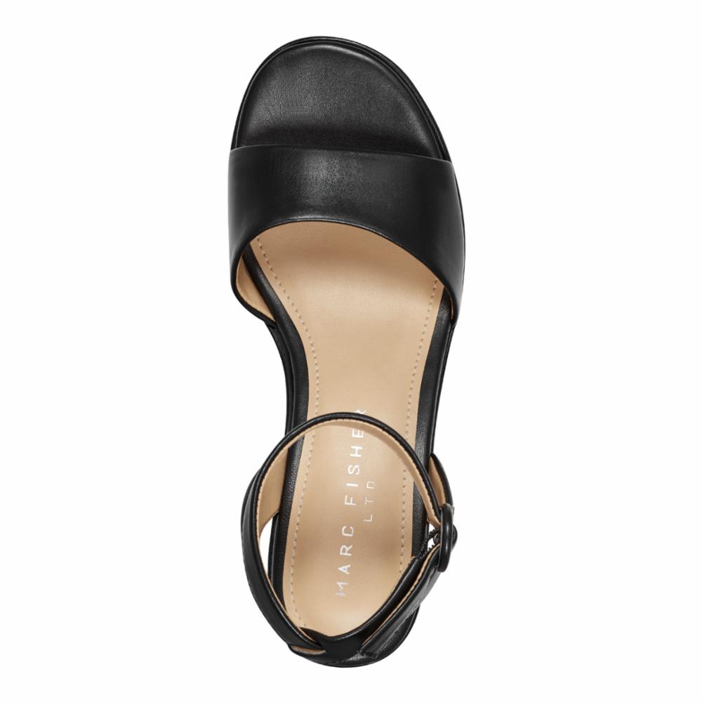 Marc Fisher Ltd Women's Razza Black M Leather Ankle Boots - Stylish & Comfortable for Work, Office & Casual Outfits