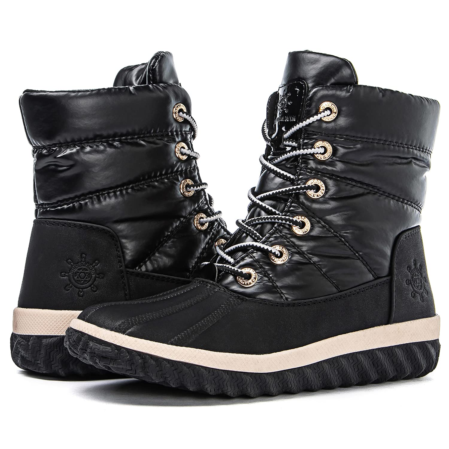 GLOBALWIN Women's Winter Ankle Boots - Waterproof Snow Boots for Women, Warm Fur Lined Slip Resistant Shoes - Perfect for Snowy Weather, Hiking & Outdoor Activities