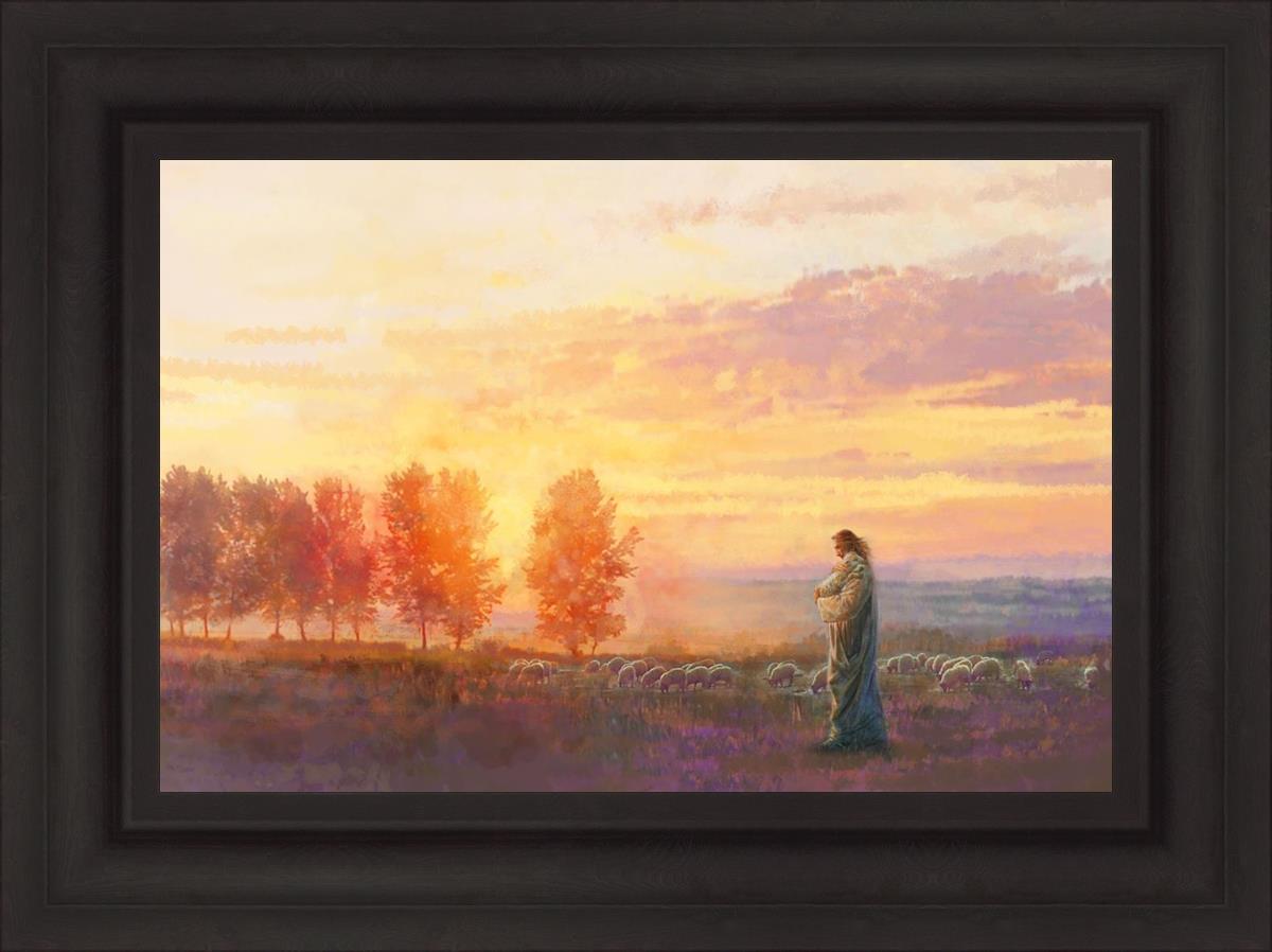 Eventide By Yongsung Kim - Premium Christian Wall Art for Home & Church Decor | Inspirational Bible Verse Canvas Painting | Perfect for Living Room, Bedroom & Worship Spaces