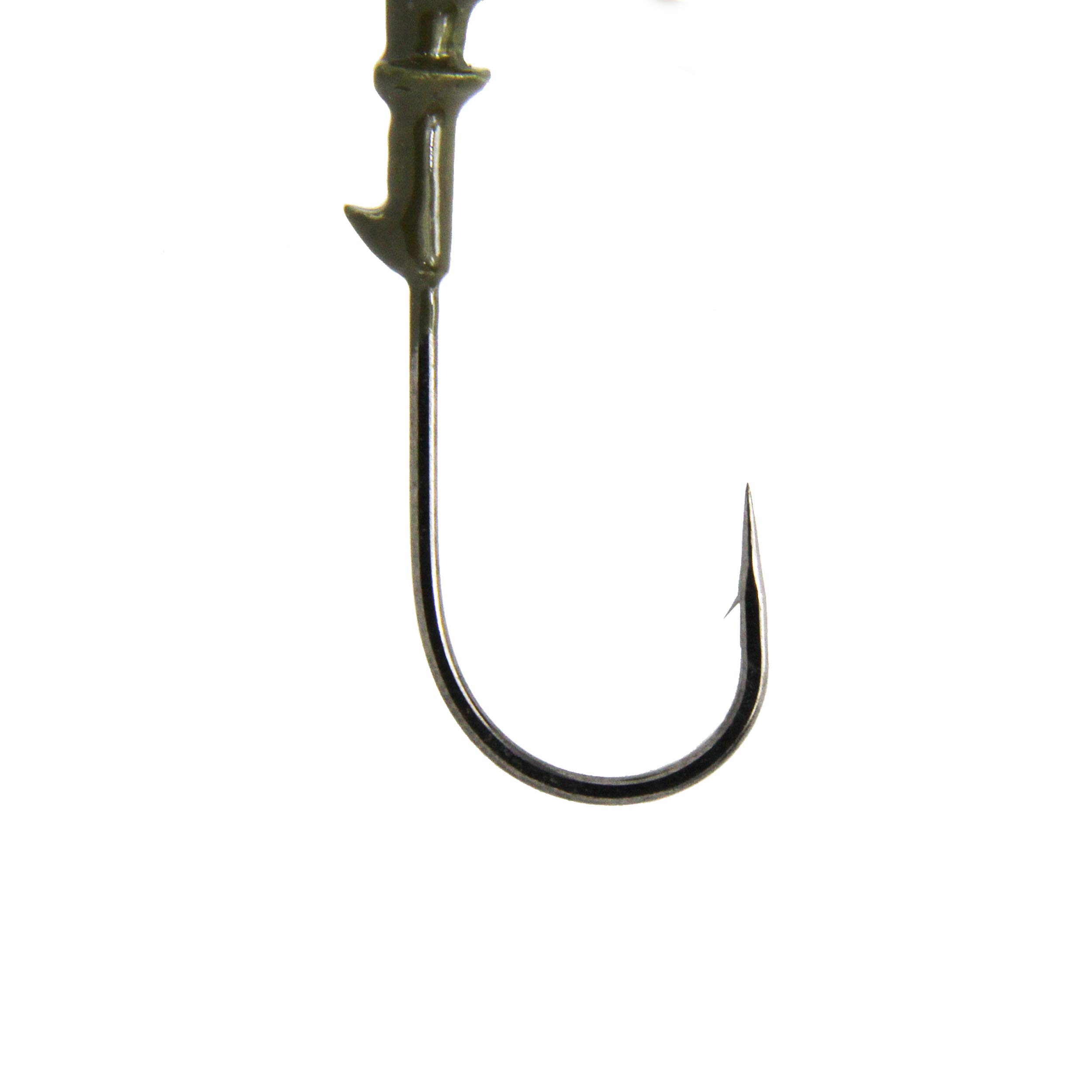3-Pack Stealth HD Weedless Football Jig Heads with Sharp Hooks – Weighted Fishing Jigs for Bass, Walleye & Freshwater Fishing – Perfect for Flipping, Pitching & Heavy Cover