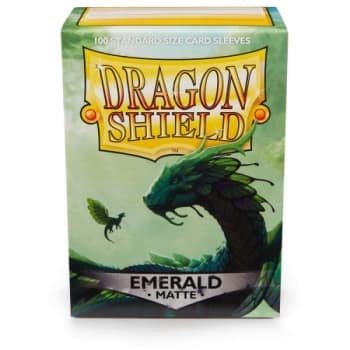 Dragon Shield 100 Count Standard Size Matte Deck Protector Sleeves - Matte Emerald | Premium Card Sleeves for MTG, Pokemon, Yu-Gi-Oh! & Collectible Card Games | Protect & Enhance Your Gaming Experience
