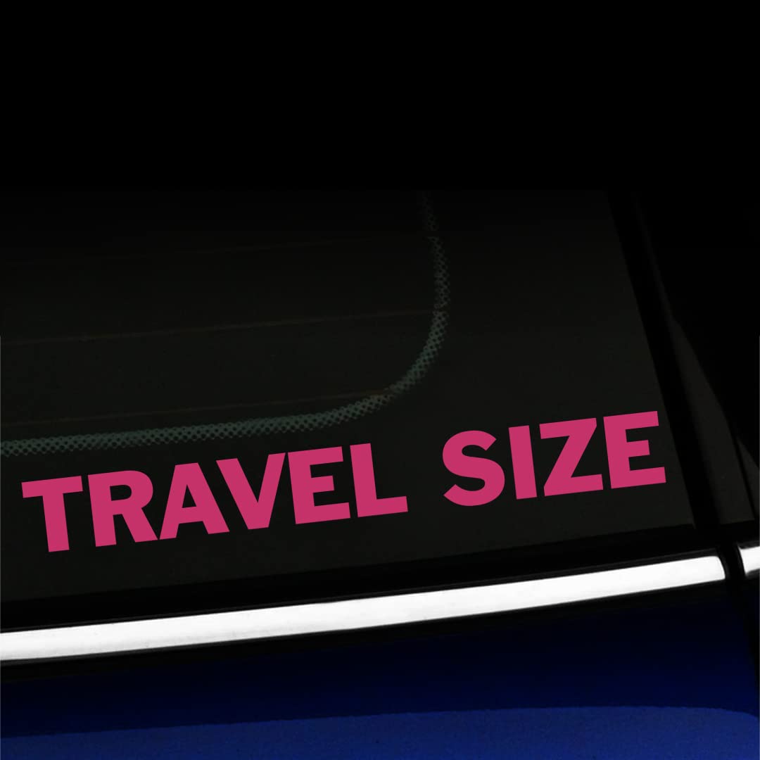 Artistic Reflection Vinyl Car Decal - Travel Size - Custom Color Options (Pink) - Perfect for Road Trips, Commuting & Personalizing Your Vehicle