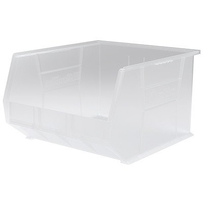 Clear Plastic Storage Bins [Set of 3] - Stackable Organizer for Pantry, Closet & Home Organization