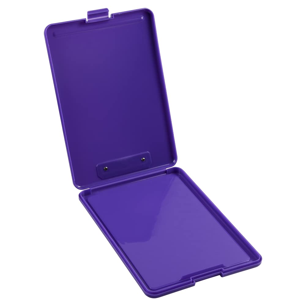 Plastic Clipboard with Metal Clip - Letter Size Storage for Office & School