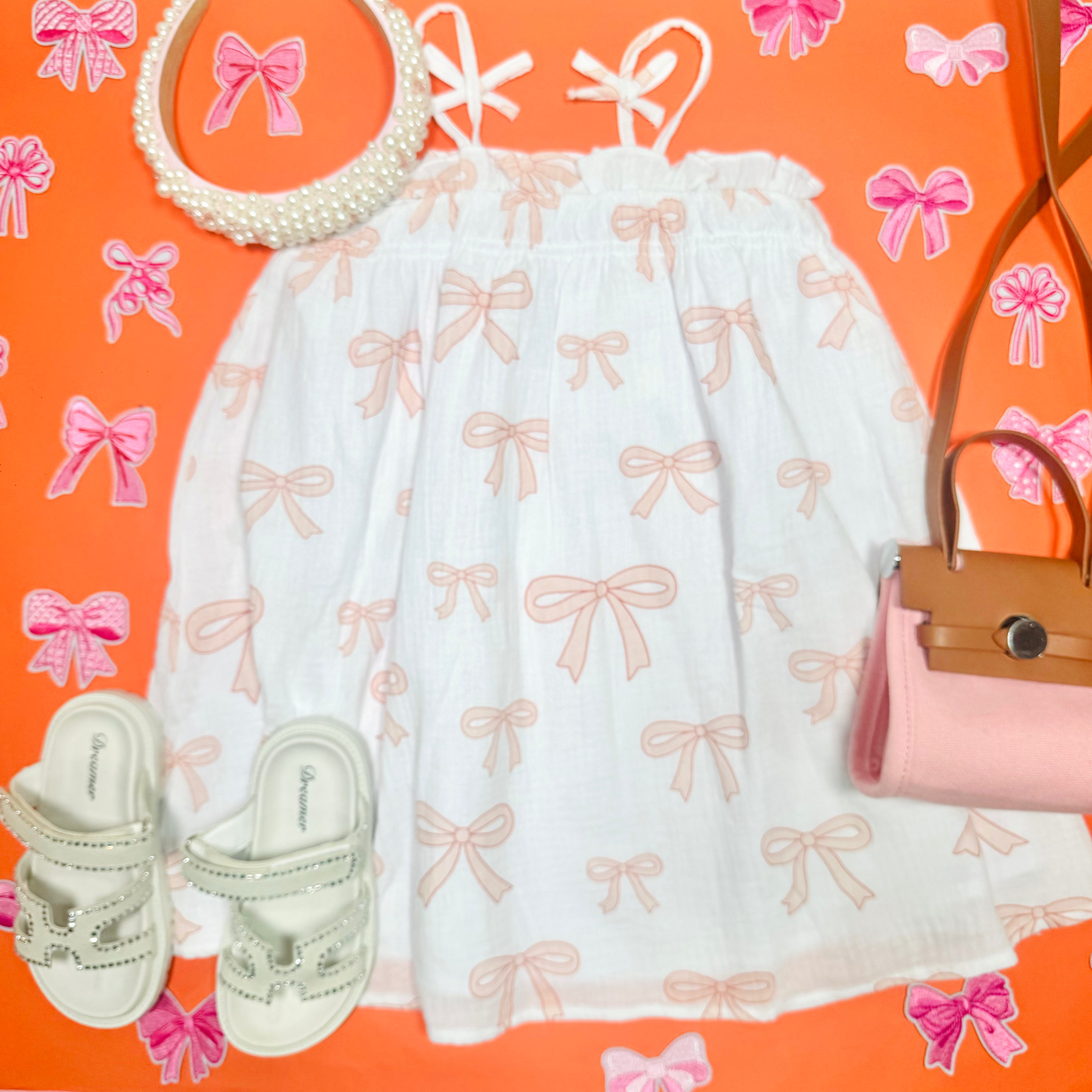 Flowy Bow Dress for Women - Elegant Floral Print Summer Dress with Adjustable Waist - Perfect for Weddings, Parties & Casual Outings