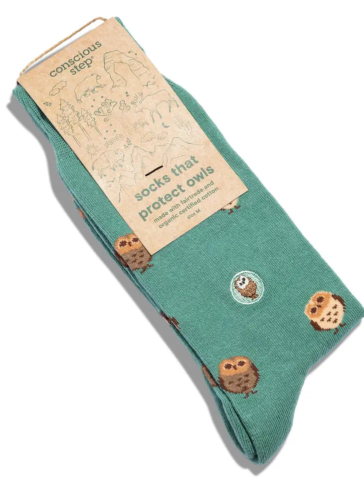 Eco-Friendly Owl Protection Socks - Soft & Comfortable for Daily Wear - Perfect for Hiking, Running & Outdoor Adventures