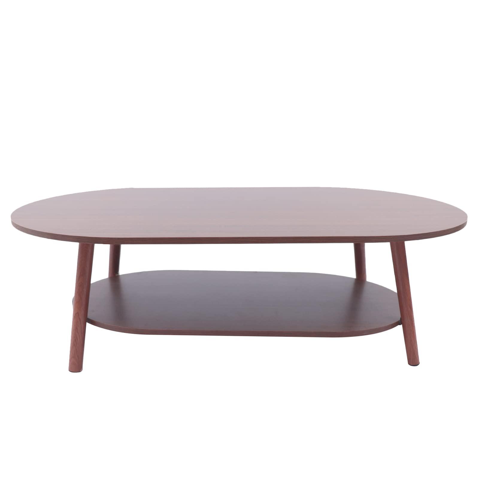 Modern 2-Tier Coffee Table - Minimalist Side Table for Living Room, Home Office & Dorm - 120lbs Load Capacity - Perfect for Sofa Side, TV Stand & Small Space Decor