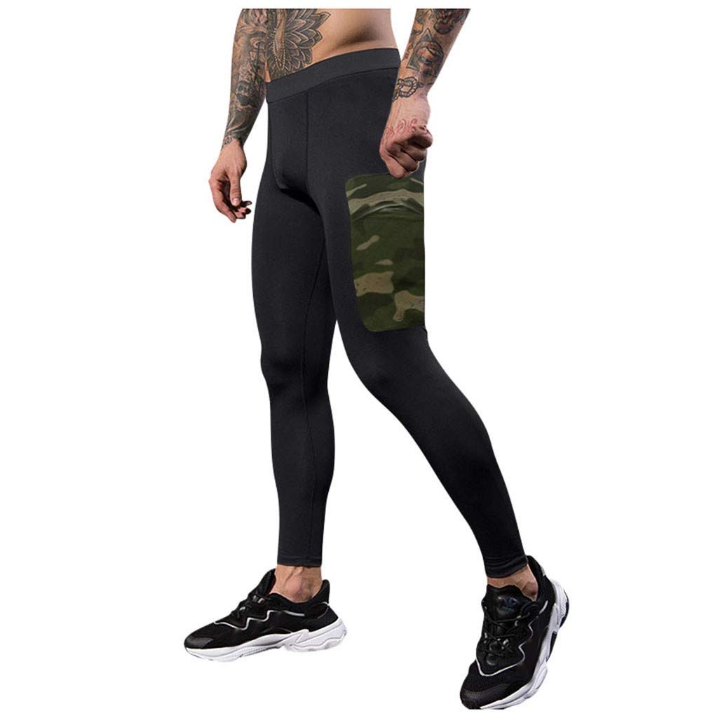 Gahrchian Men's Camouflage Athletic Pants - Summer Fit Long Legging Trousers with Pockets | Straight Sweatpants for Gym, Hiking & Casual Wear