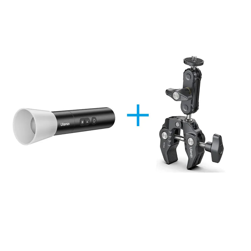 Ulanzi LM07 Rechargeable LED Flashlight for Photography - 1000 Lumens, Adjustable Brightness, Long Battery Life - Perfect for Outdoor, Camping, Night Shoots & Emergency Lighting