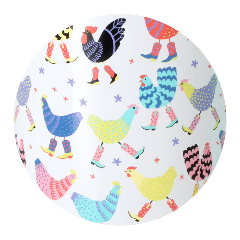 Funky Chicken Stemless Wine Glass 12oz - Perfect for Parties, Gifts & Home Decor