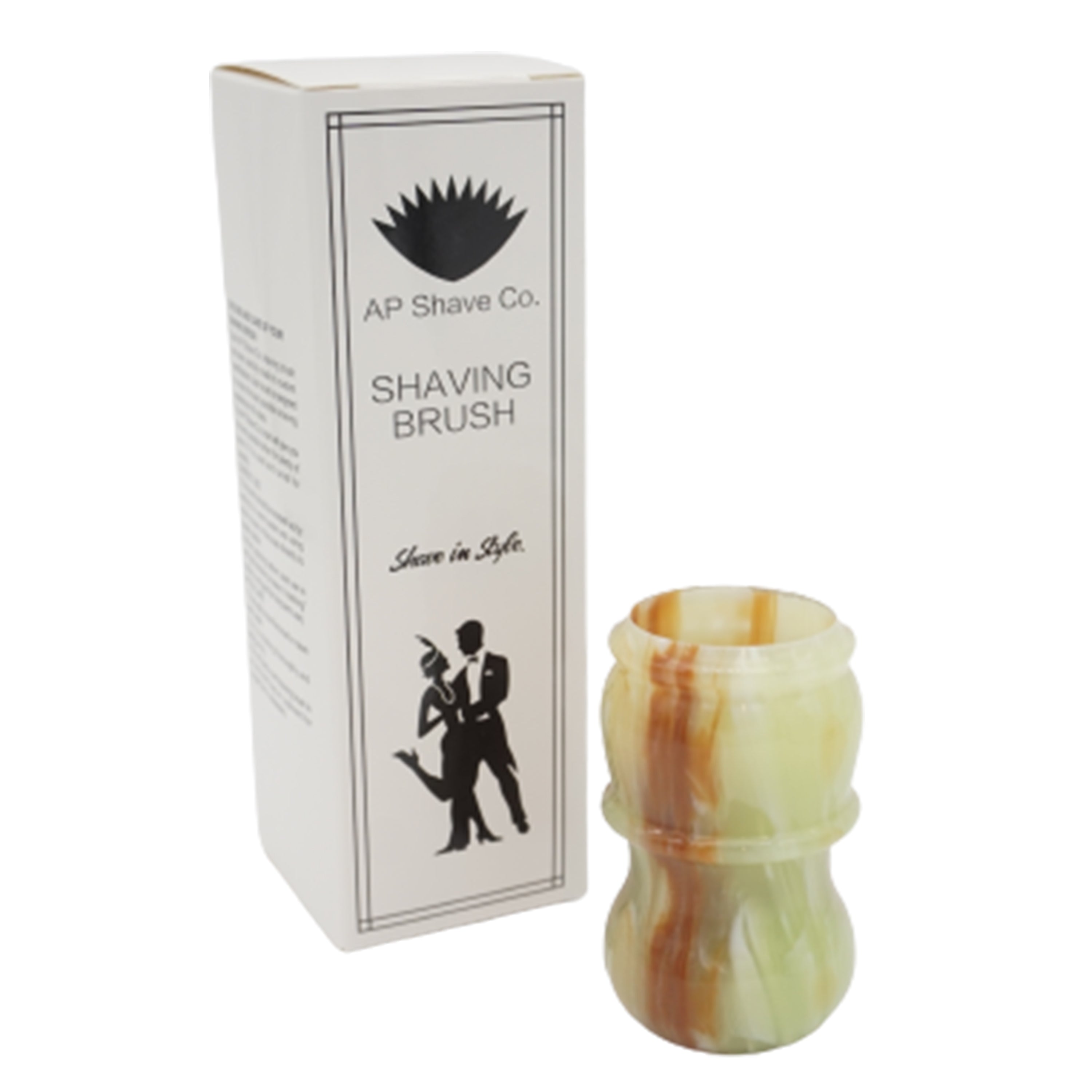 Premium Jade Handcrafted Shaving Brush Handle for Wet Shaving - Fits 24mm & 26mm Knots - Luxury Grooming Gift for Men - Perfect for Traditional Wet Shaving & Barber Shop Use