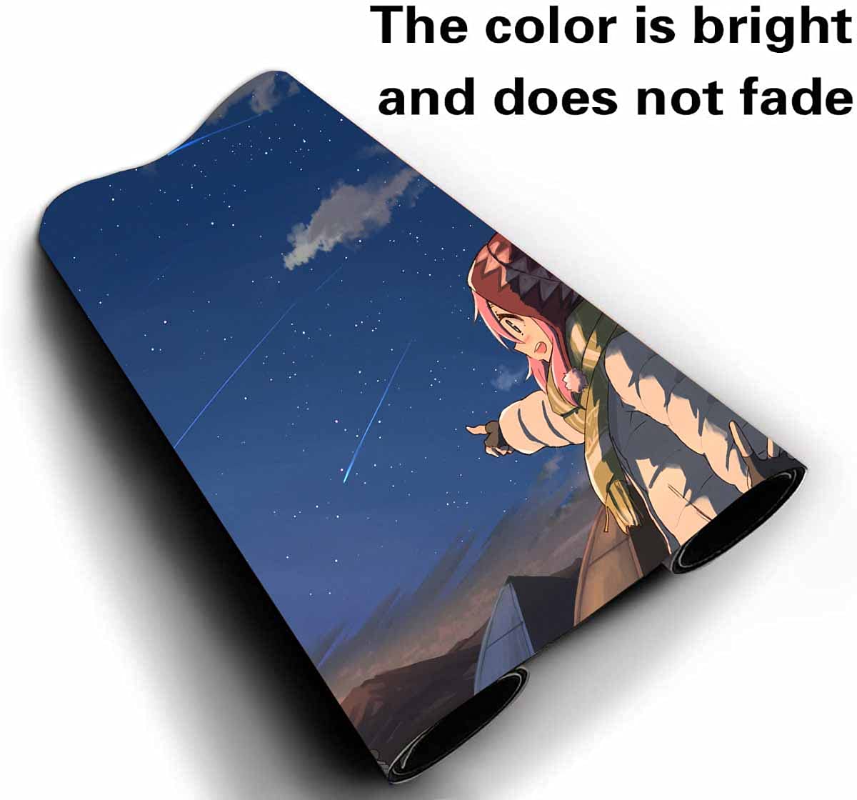 Yuru Camp Anime Mouse Pad with Rin & Nadeshiko - Large 60cm×35cm Extended Gaming Mouse Pad for Keyboard & Computer Desk - Perfect for Anime Fans, PC Gaming & Office Work