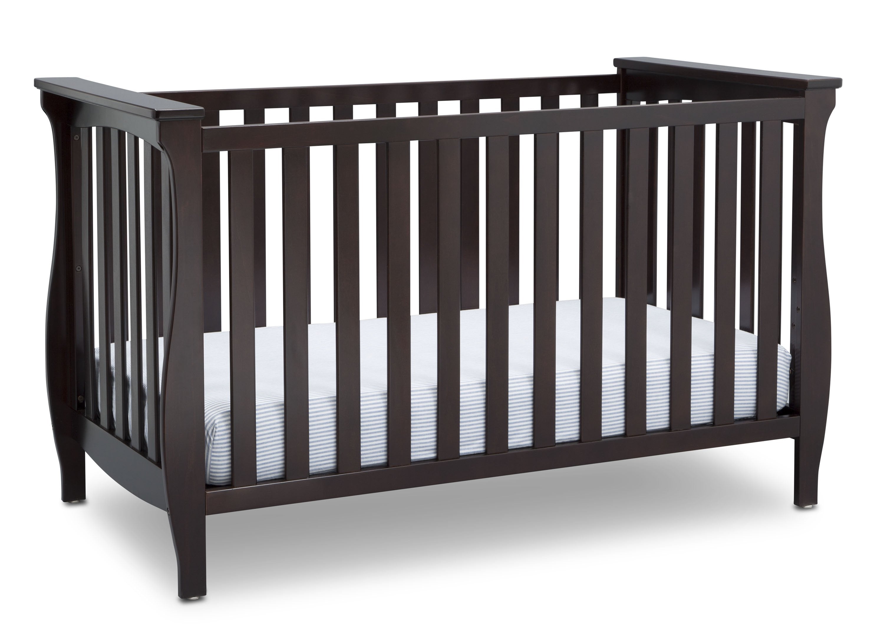 Lancaster 3-in-1 Convertible Baby Crib - White Nursery Furniture for Newborn to Toddler | Perfect for Modern Nurseries & Daycare Centers
