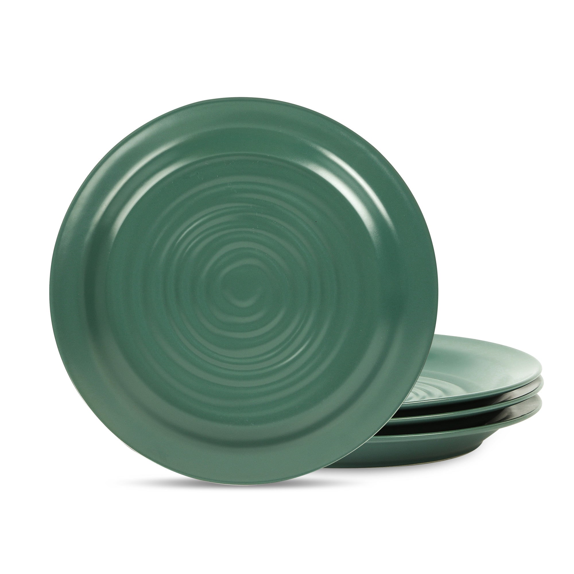 Orbit Stoneware Dinner Plate - Eco-Friendly Green Ceramic Plate for Everyday Dining, Dinner Parties & Home Decor