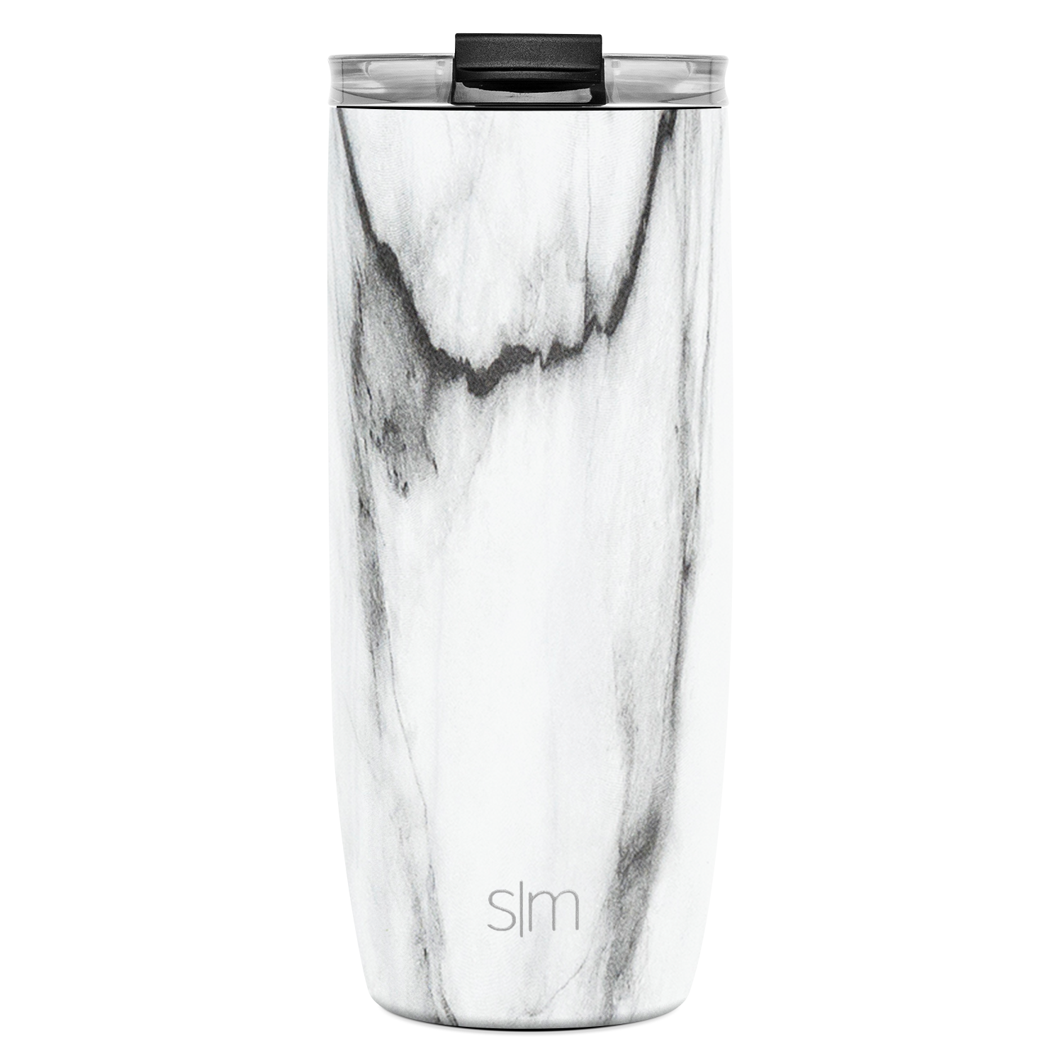 Voyager Insulated Tumbler with Clear Flip Lid & Straw - 20oz Stainless Steel Travel Mug for Hot & Cold Drinks - Perfect for Office, Gym, Hiking & Outdoor Activities