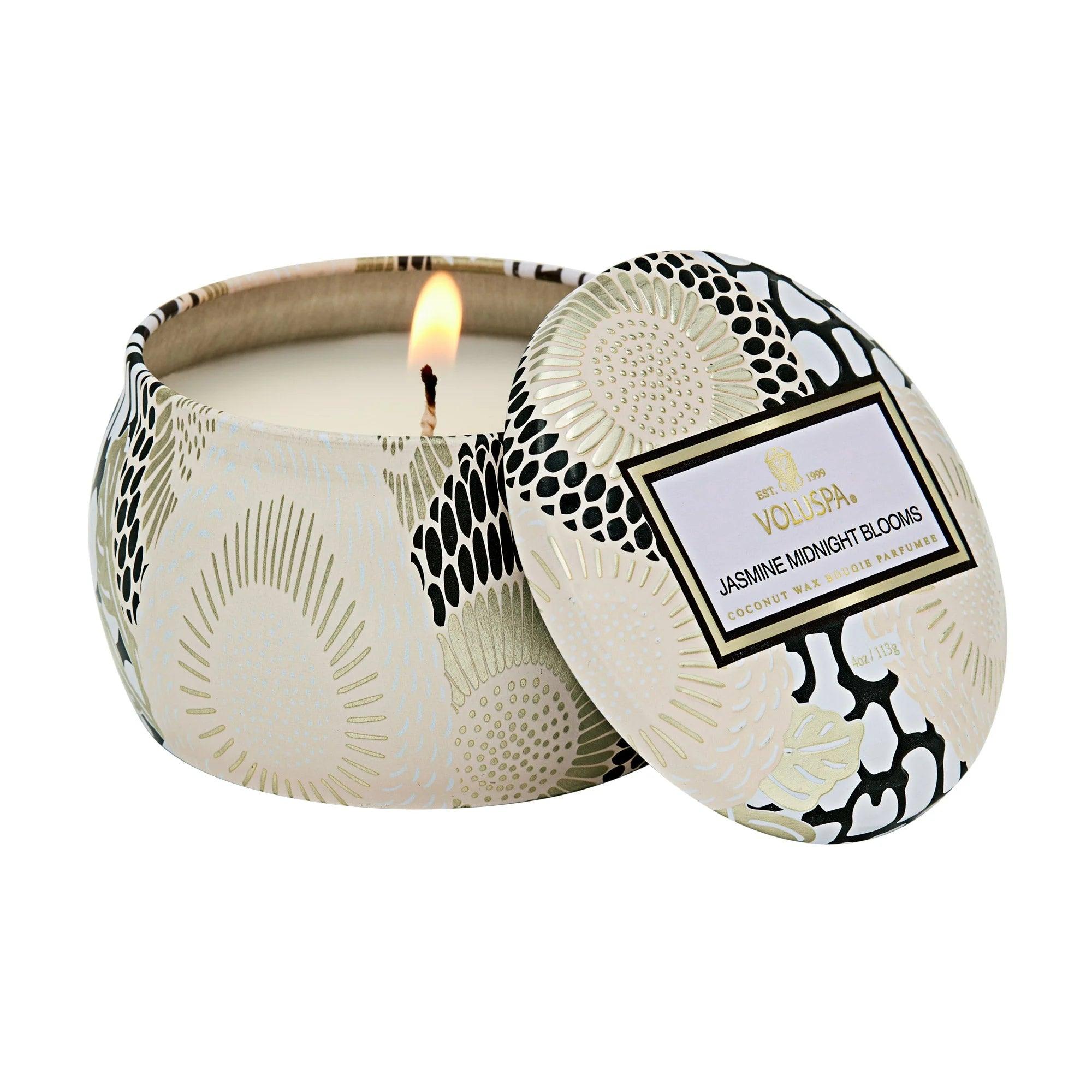 Premium Jasmine Midnight Bloom Mini Tin - Fragrant Loose Leaf Tea for Relaxation & Stress Relief - Perfect for Gifts, Tea Parties & Aromatherapy