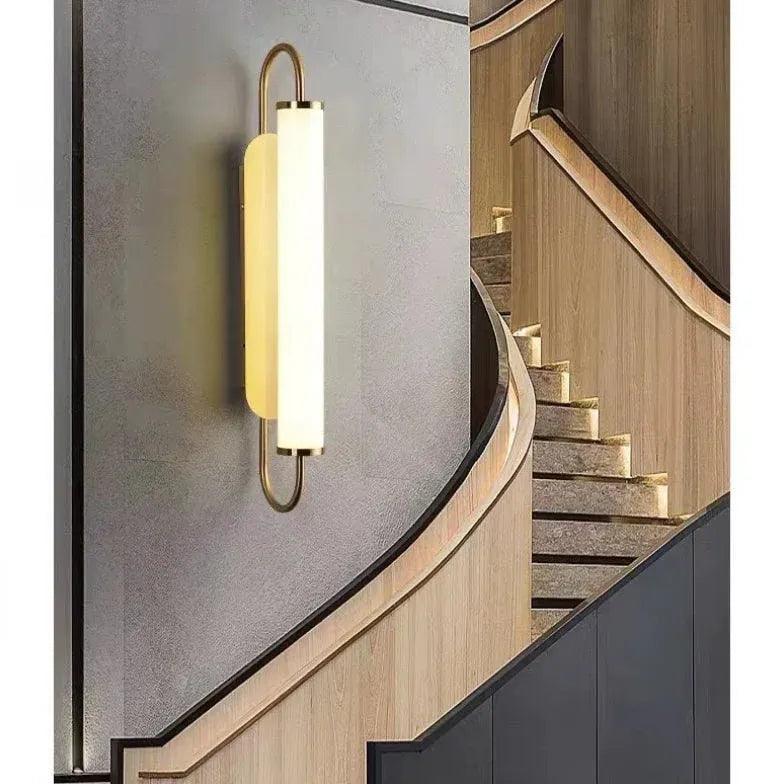Modern Brass Side Wall Lights - Elegant Indoor/Outdoor Lighting for Hallway, Bedroom, and Patio Decor