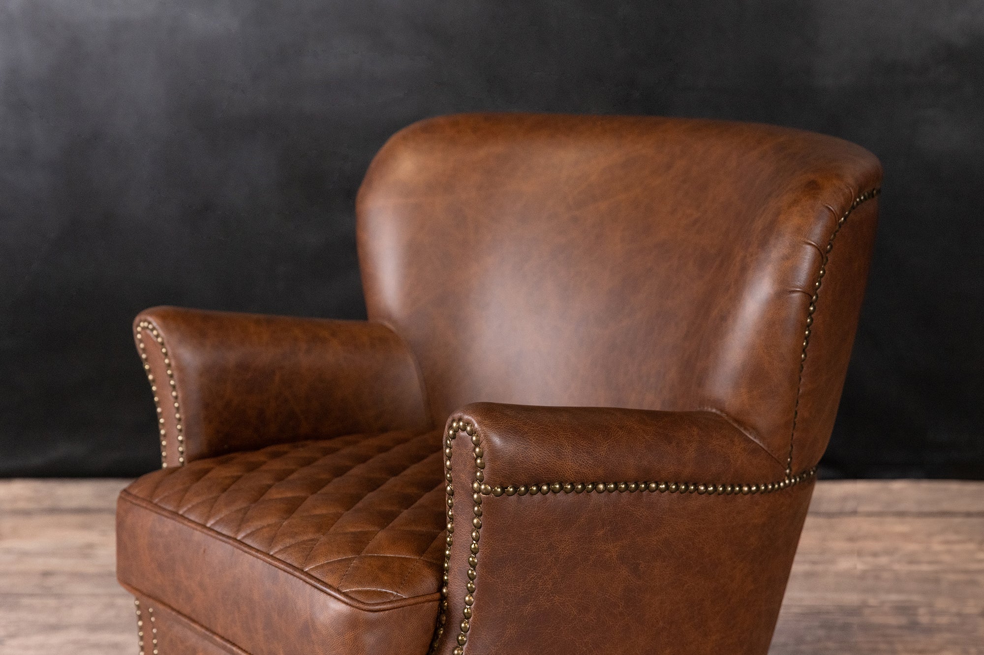 Premium Napoleon Leather Chair - High-Quality Genuine Leather Executive Office Chair - Perfect for Home Office, Conference Rooms & Study Spaces
