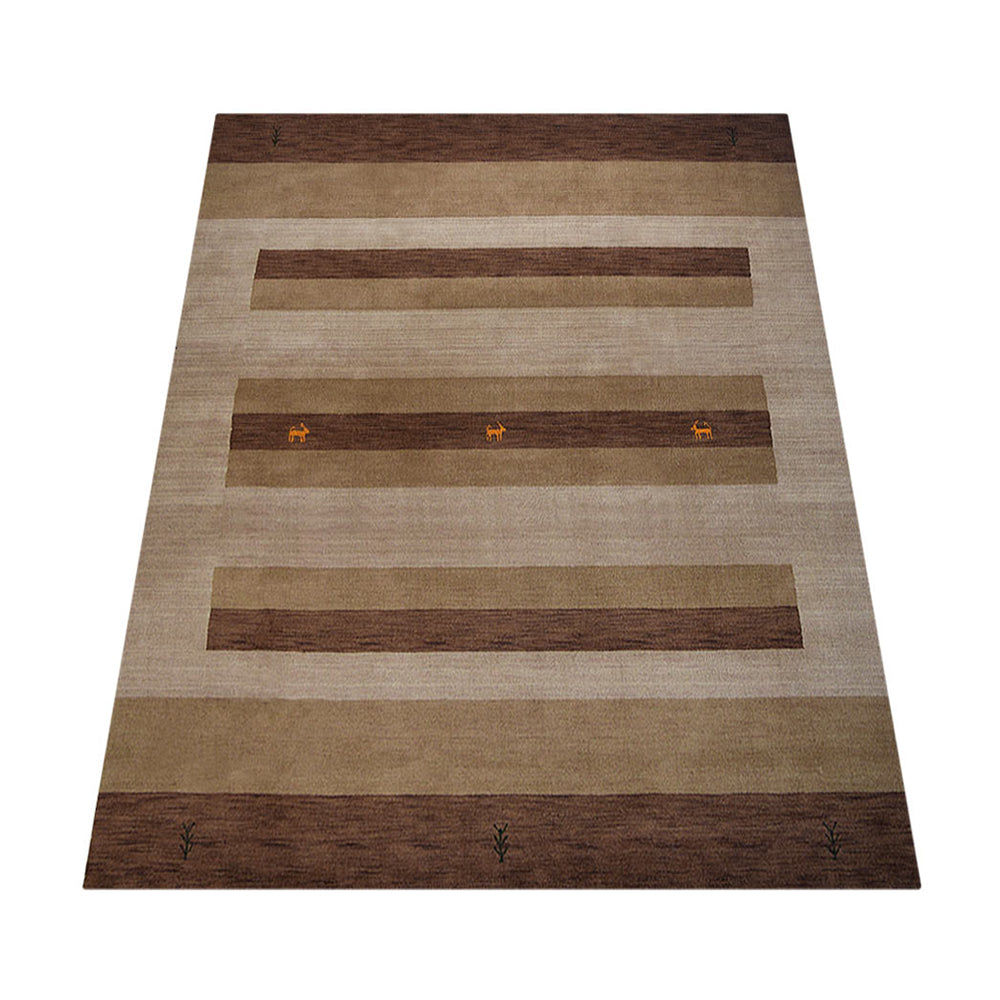 Premium Hand-Knotted Wool Rug - Fresno Collection | Soft & Durable for Living Room, Bedroom & Office Decor | Eco-Friendly & Hypoallergenic