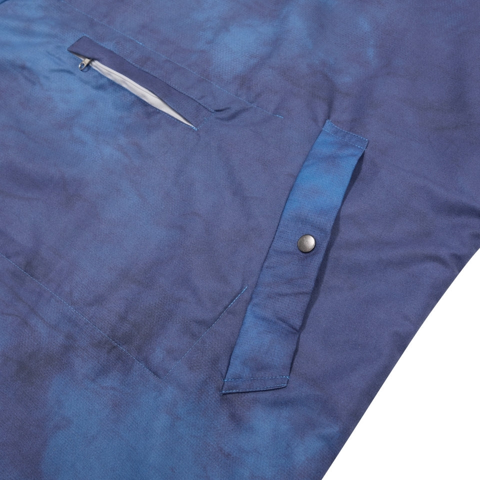 Waterproof Quick-Dry Changing Poncho for Beach, Pool & Outdoor - Indigo Blue Swimwear Cover-Up for Women & Men - Perfect for Surfing, Swimming & Travel