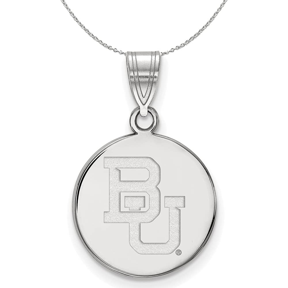 Sterling Silver Baylor U Pendant Necklace for Gifts & Fashion