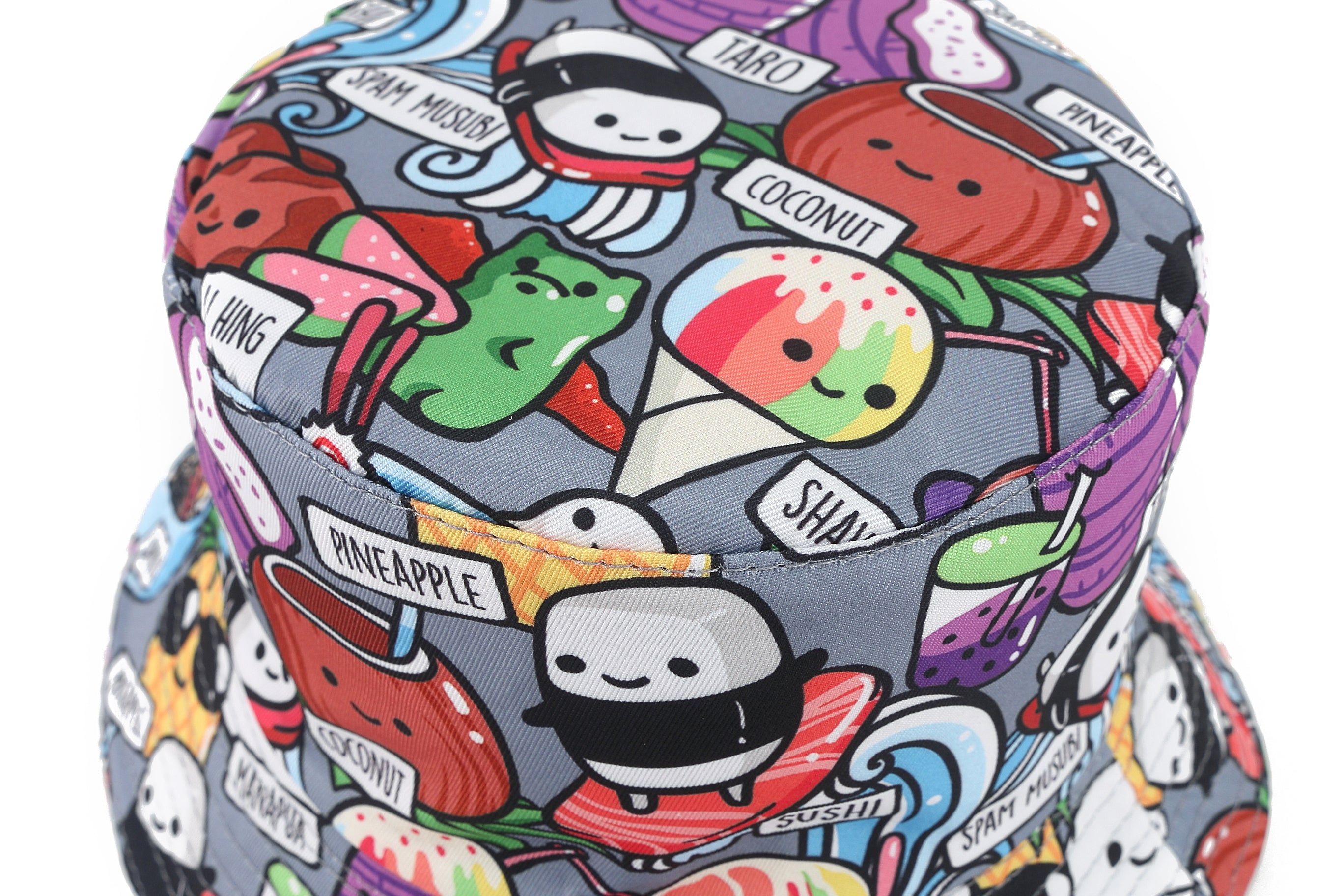 Kids Bucket Hat - Soft & Lightweight Sun Protection for Boys & Girls - Craving Hawaii Grey - Perfect for Beach, Pool & Outdoor Adventures