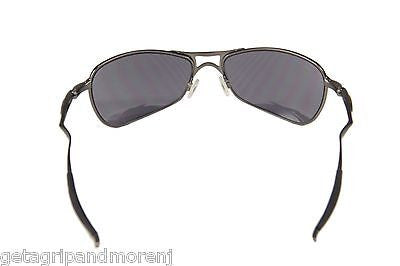 Oakley Crosshair Sunglasses for Men & Women - Pewter/Dark Gray Polarized Lenses with Carrying Case - Perfect for Driving, Running & Outdoor Activities