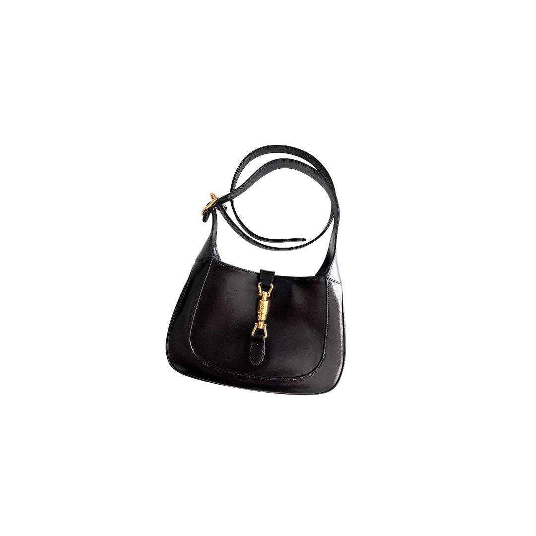 Authentic Gucci Jackie 1961 Small Black Shoulder Bag - Vintage Luxury Handbag in Excellent Condition | Perfect for Date Night, Office & Special Occasions