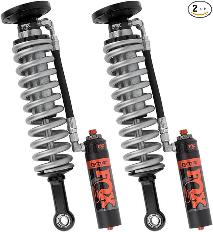 2012-2018 Ford Ranger Fox Racing 2.5 Factory Series Coilover Reservoir Shocks Front Adjustable Suspension Kit - Off-Road, Overlanding & Performance Driving