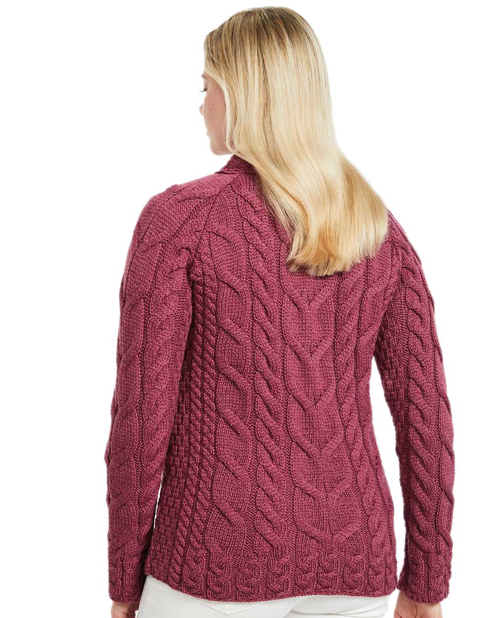 Aran Women's Listowel Cable Knit Sweater - Cozy Irish Wool Pullover for Fall & Winter Fashion | Perfect for Casual Outings & Holiday Gatherings