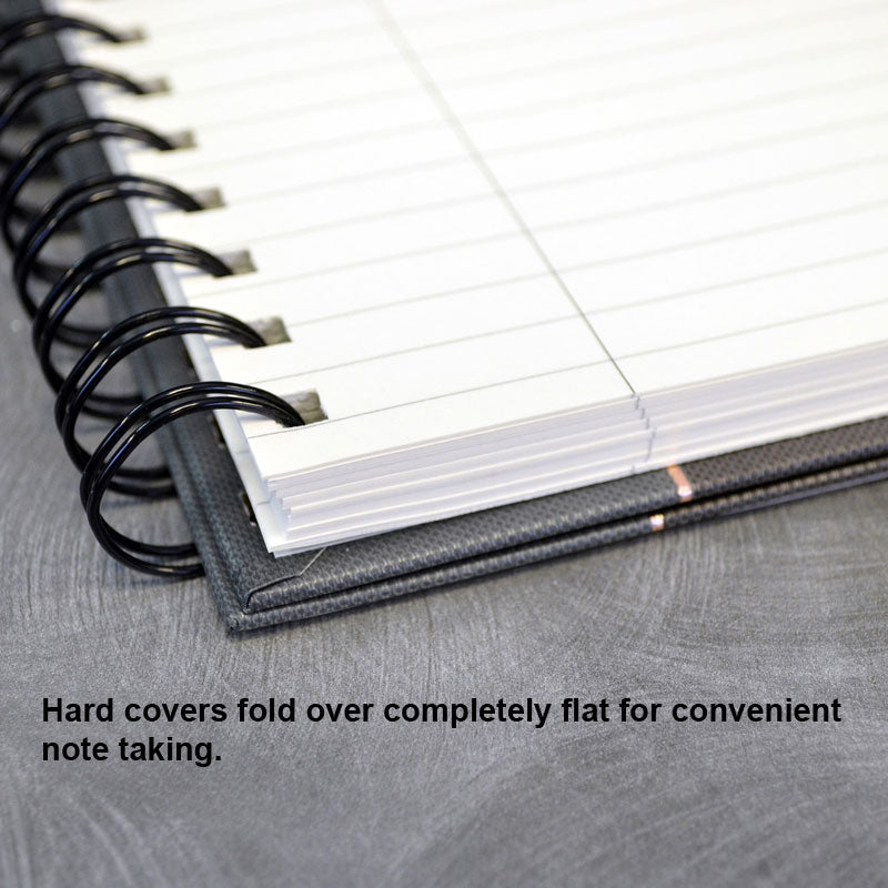 Royale Wirebound Business Notebook - Premium Lined Journal for Office, School & Meetings - Spiral Bound Writing Pad with Durable Cover
