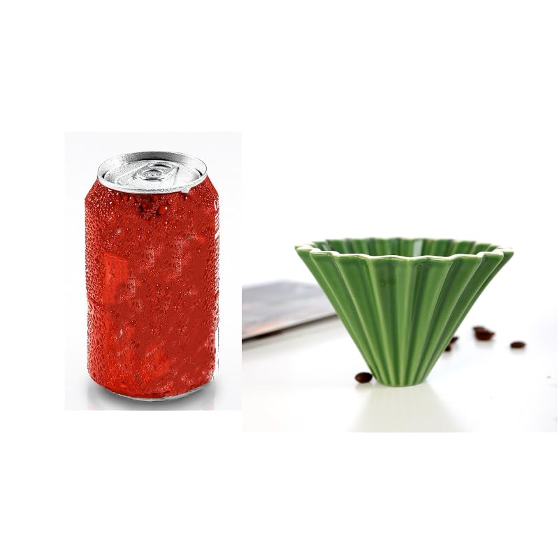 Origami Filter Cup - Ceramic Pour Over Coffee Maker | Manual Non-Electric Coffee Dripper for Home & Office | Perfect for Specialty Coffee Brewing & Gift Giving