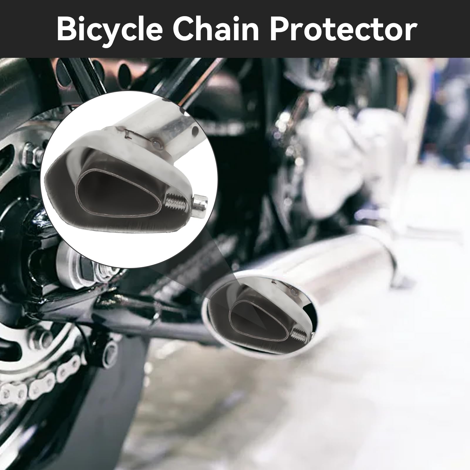 Universal Motorcycle Exhaust Silencer - 2 Pack for ATV, Scooter & Dirt Bike - Noise Reduction