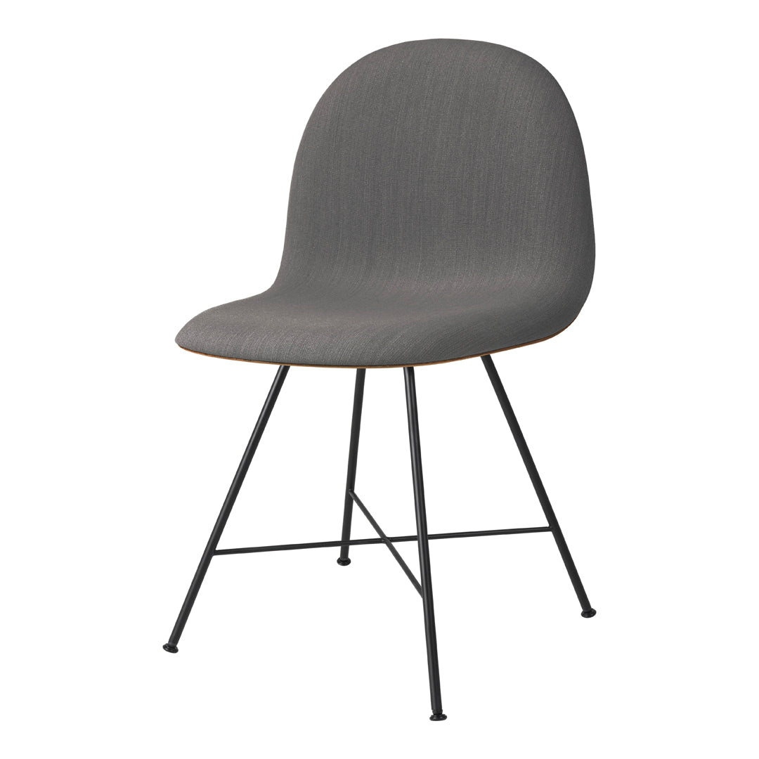 Gubi 3D Dining Chair - Modern Upholstered Front & Center Base - Perfect for Contemporary Dining Rooms & Restaurant Decor