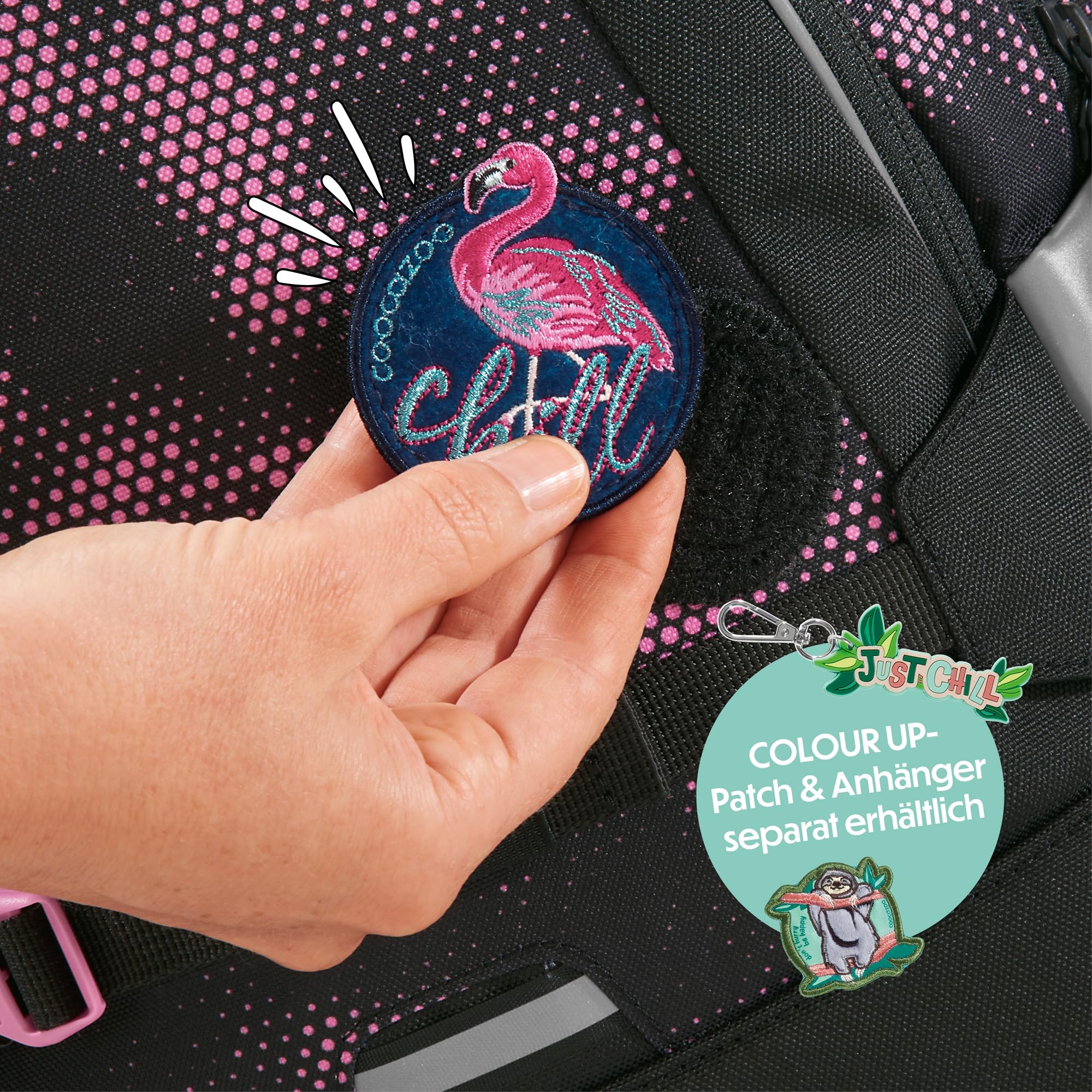 Coocazoo Porter Backpack for Women - Waterproof Travel Backpack with USB Charging Port, Pink Illusion Design | Perfect for Commuting, College, Business Trips & Outdoor Adventures